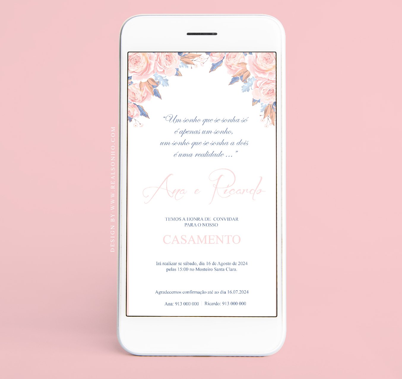 Convite Digital Casamento | CS-CD008